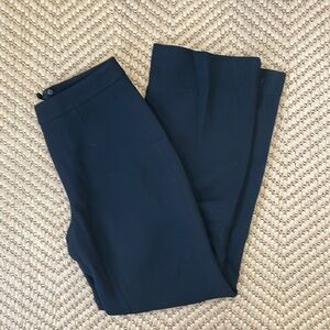 Marlowe - Made in Italty Wool Wide Legged Straight Dress Pants Trousers  Black 8